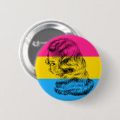 Pansexuelle Pride Damen-Button Button (Vorne & Hinten)