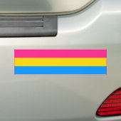 PANSEXUELLE PRIDE FLAG BAR AUTOAUFKLEBER (Auf Auto)