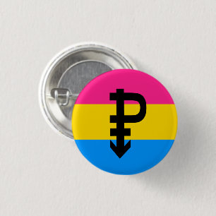 Pansexuelle Pride-Flagge Button
