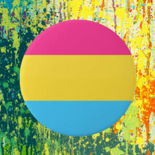 Pansexuelle Pride-Flagge Button