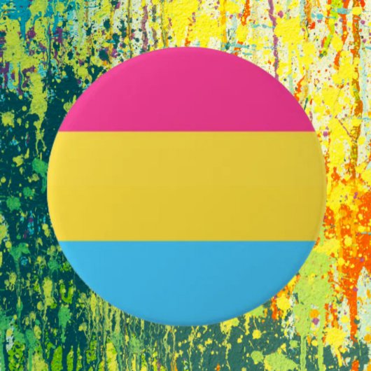 Pansexuelle Pride-Flagge Button