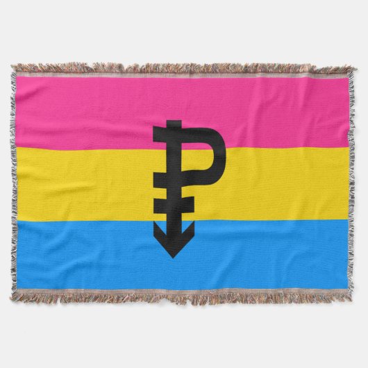 Pansexuelle Pride-Flagge Decke (Vorderseite)