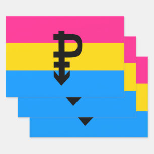 Pansexuelle Pride-Flagge Geschenkpapier Set