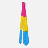 Pansexuelle Pride-Flagge Krawatte (Rückseite)