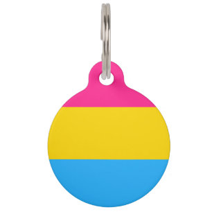 Pansexuelle Pride-Flagge LGBTQ Haustiermarke