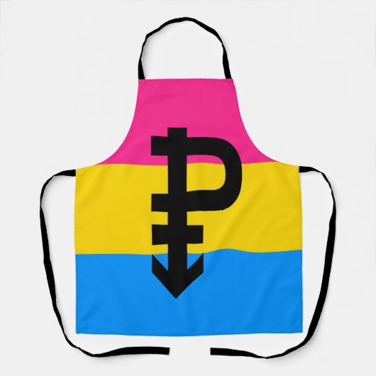Pansexuelle Pride-Flagge Schürze (Vorderseite)