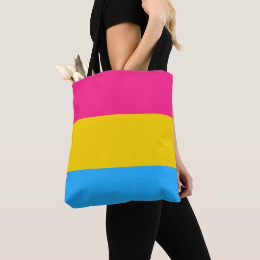 Pansexuelle Pride-Flagge Tasche (Von Nahem)