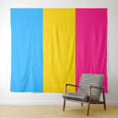 Pansexuelle Pride-Flagge vertikal Wandteppich (Beispiel (Horizontal))