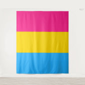Pansexuelle Pride-Flagge vertikal Wandteppich (Vorderseite)