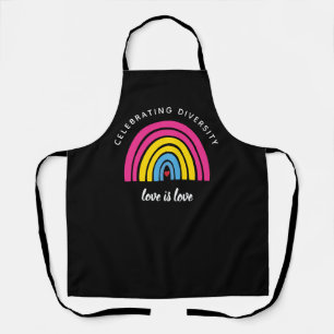 Pansexuelle Stolz Vielfalt feiern Liebe ist Liebe Schürze