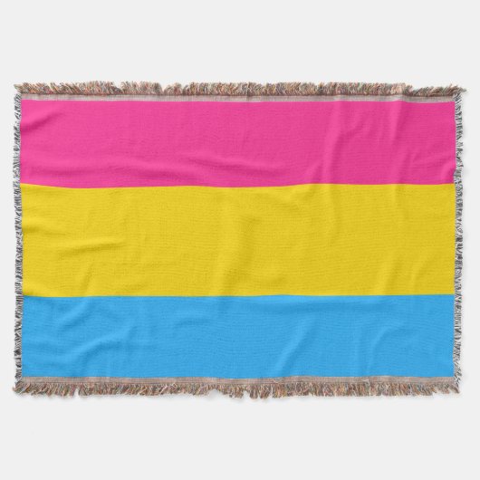 Pansexuellen-Stolzflagge Decke (Vorderseite)