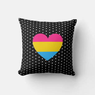 Pansexuelles Pride-Herz Kissen