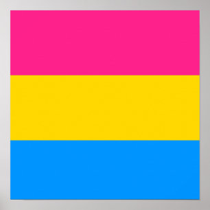 PANSEXUELLES STREIFEN-DESIGN POSTER
