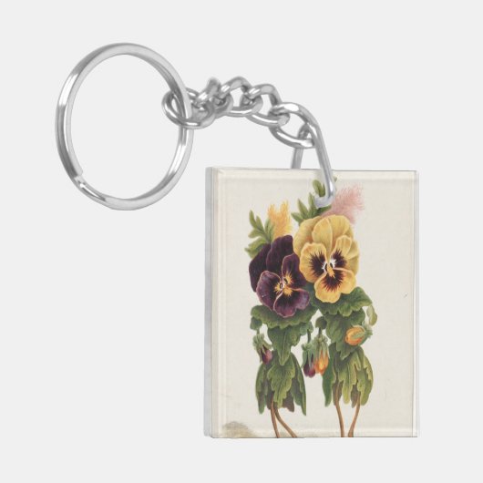 Pansey Ladys Schlüsselanhänger (Vorderseite links)