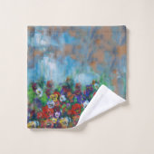 Pansies 3 piece badhandtuch set (Waschlappen)