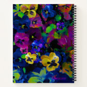 "Pansies" [abstract 2] Notizblock (Rückseite)