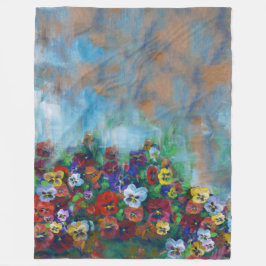 Pansies Fleecedecke