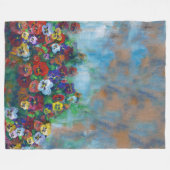 Pansies Fleecedecke (Vorderseite (Horizontal))