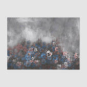 Pansies op 2 DBL Seidenpapier (Vorderseite)