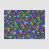 Pansies op 4 seidenpapier (Vorderseite)