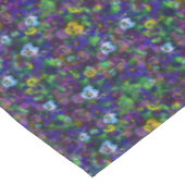Pansies [purple] 60x104 Large cotton table cloth Tischdecke (Schrägansicht)