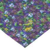 Pansies [purple] Table runners x3 sizes Kurzer Tischläufer (Ecke)