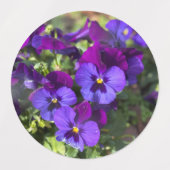 Pansies Return Address Labels Etiketten (Design 2)