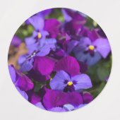 Pansies Return Address Labels Etiketten (Design 1)