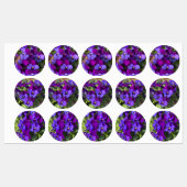 Pansies Return Address Labels Etiketten (Blatt)