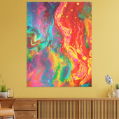 "Panspermia", abstract, psychedelic, expressionism Leinwanddruck (Insitu (Wohnzimmer))