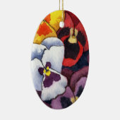 "Pansy #2" Bläserdekoration Keramikornament (Rechts)