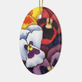 "Pansy #2" Bläserdekoration Keramikornament (Links)