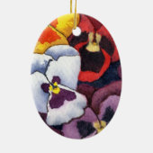 "Pansy #2" Bläserdekoration Keramikornament (Hinten)