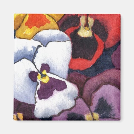 "Pansy #2" Floral Magnet (Vorne)
