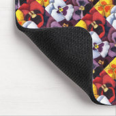 "Pansy #2" gepolstertes Muster florales Mousepad (Ecke)