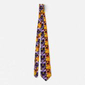 "Pansy 3" Blumengarten Neck Tie Krawatte (Rückseite)