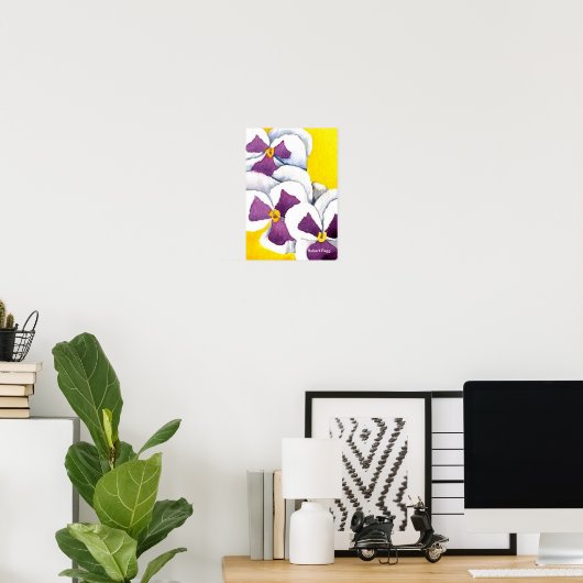 Pansy #4 Art Print Poster (Heimbüro)