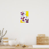 Pansy #4 Art Print Poster (Küche)