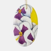 "Pansy #4" Bläserdekoration Keramikornament (Rechts)