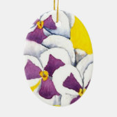 "Pansy #4" Bläserdekoration Keramikornament (Hinten)