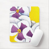 "Pansy #4" Blumenmousepad Mousepad (Mit Mouse)