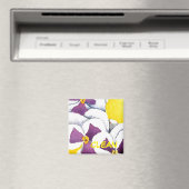 "Pansy #4" Clean Dishwasher Status Magnet (In Situ (Geschirrspüler))