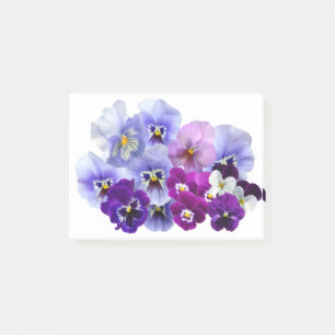 Pansy Abgeschieden Violett Nature Blume Violet Fam Post-it Klebezettel