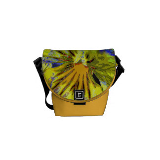 Pansy abstrakt kuriertasche