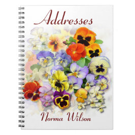 Pansy ~ Adressbuch Notizblock