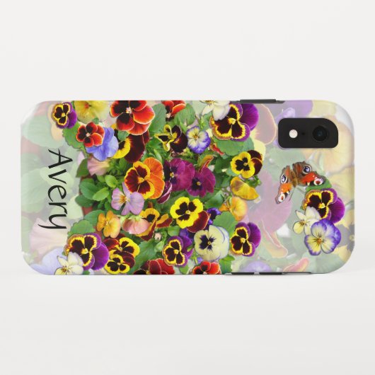 Pansy-Anzeige Case-Mate iPhone Hülle (Rückseite (Horizontal))