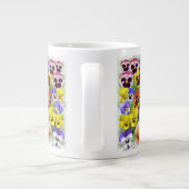 Pansy Anzeige Hinzufügen von Text Jumbo-Tasse (Rückseite)