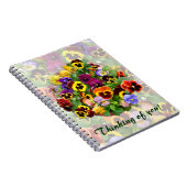 Pansy Arrangement ~ Note Book Notizblock (Rechte Seite)