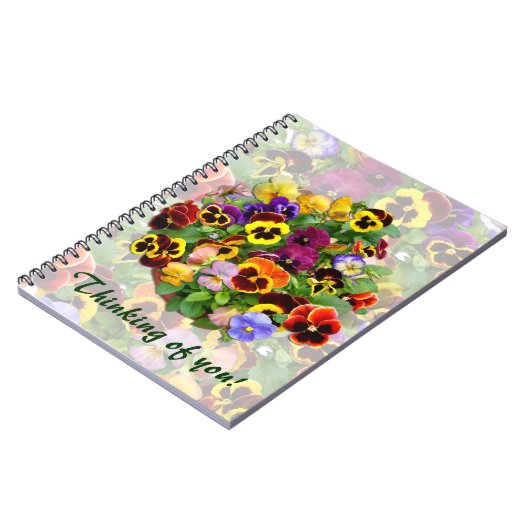 Pansy Arrangement ~ Note Book Notizblock (Linke Seite)