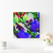Pansy Art Wall Uhr (Zuhause)
